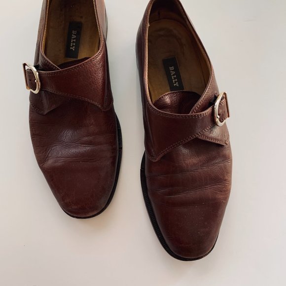 Bally Monk Strap Fine Leather Hand Sewn Shoe Size 10.5 - Picture 2 of 10